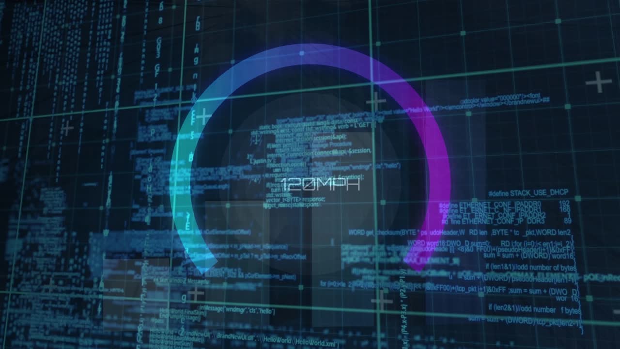 Animation of scope scanning over data processing