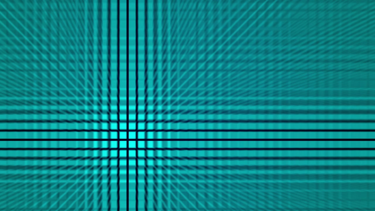 Abstract Motion Background with Cyan Grid Pattern