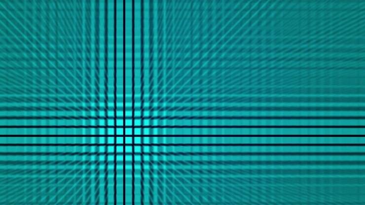 Abstract Motion Background with Cyan Grid Pattern
