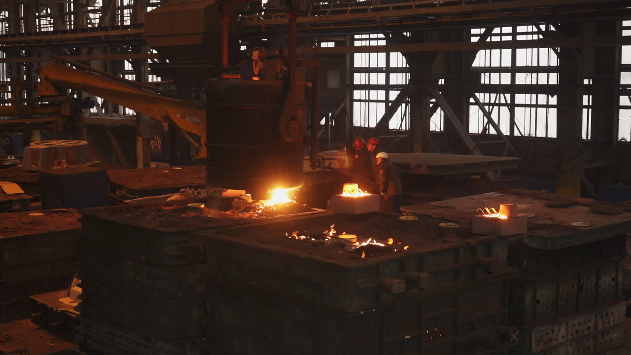 Metal Casting Process in a Foundry