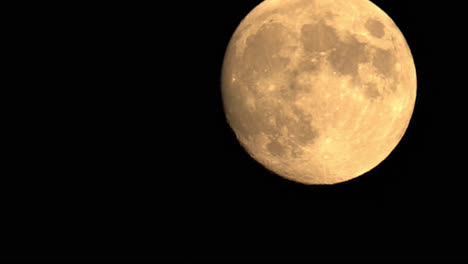 Gran-Cosecha-Luna-Llena-Creciente,-Fase-Lunar-Y-Evento-Astronómico