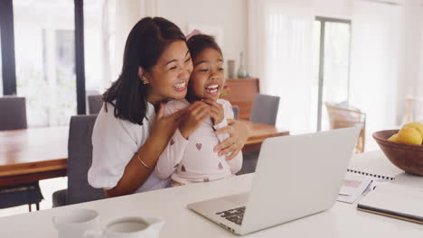 Mother-and-daughter-looking-surprised