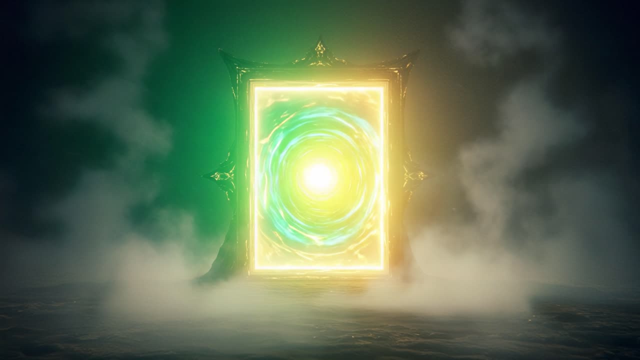 A Mystical Portal: A Captivating Glimpse into a Vibrant, Otherworldly Dimension Filled with Enigmatic Energy and Expanding Possibilities Beyond the Horizon