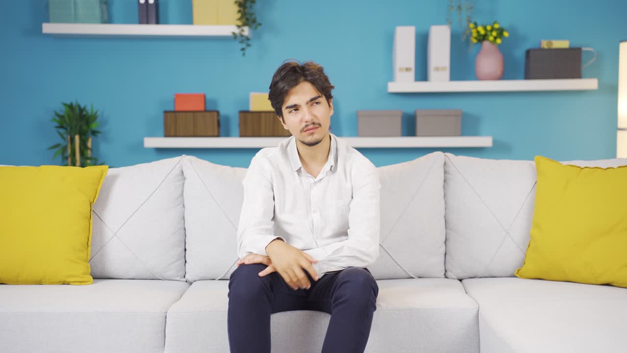 The man who doesn't feel well.