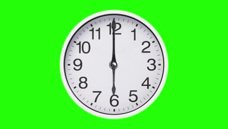 wall clock time lapse 24 hours green screen transparent background 120 fps 4k