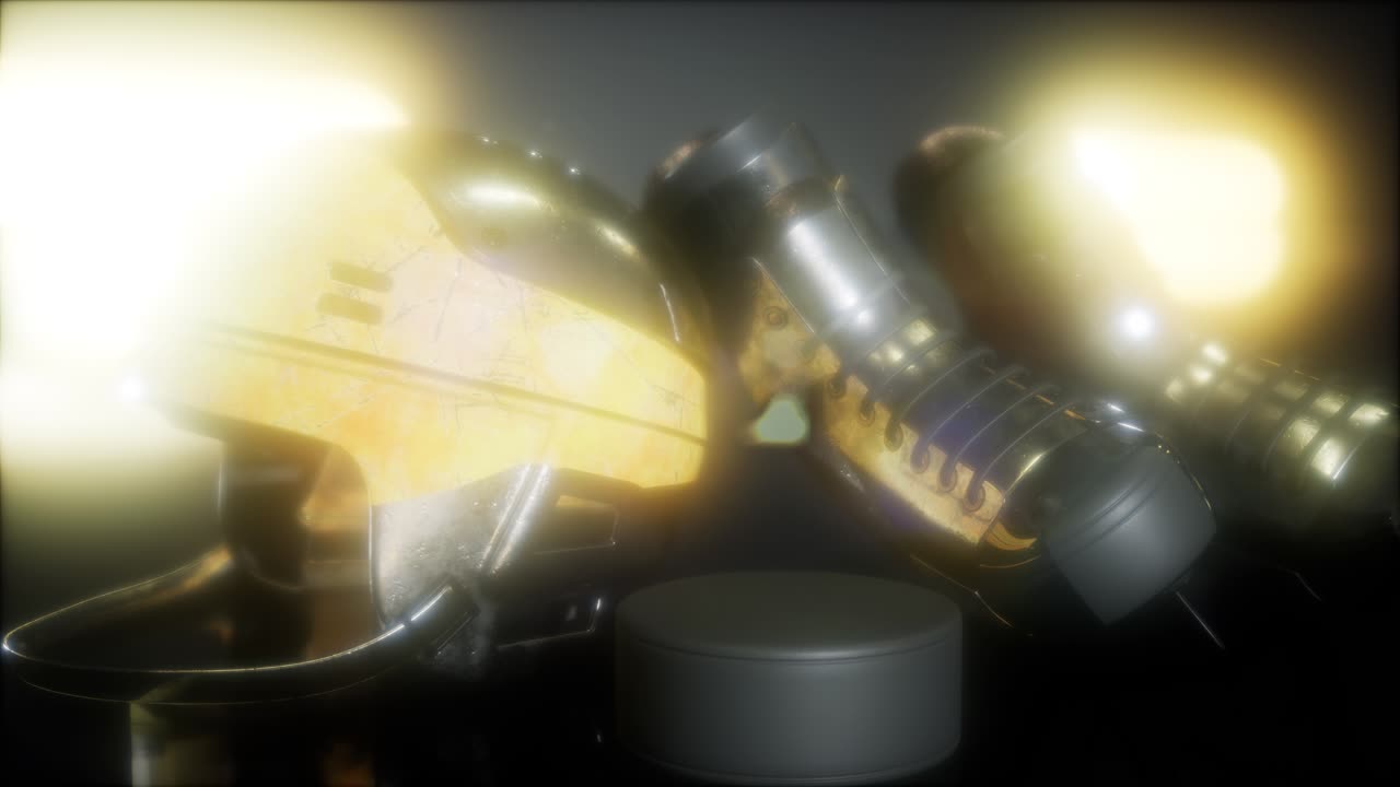 어 ⁇  속에서 하키 장비