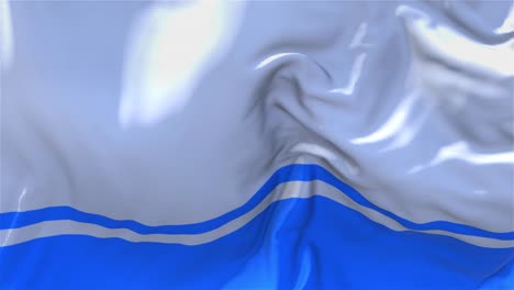 flag of a city or region, waving