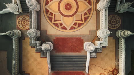 aerial view of a buddhist temple