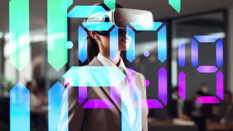 robot tecnologici in stile aziendale femminile