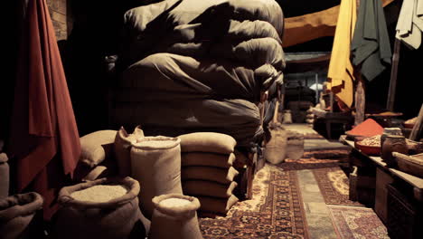 exploring the vibrant atmosphere of an old national african bazaar at dusk