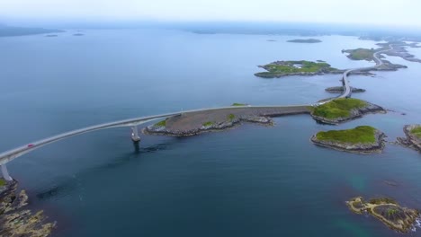 Luftaufnahmen-Der-Atlantikstraße-In-Norwegen