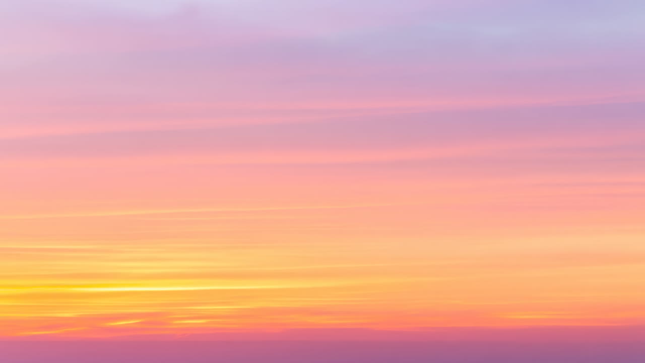 Vibrant Pastel Sky Changing Colors at Sunset Time Lapse