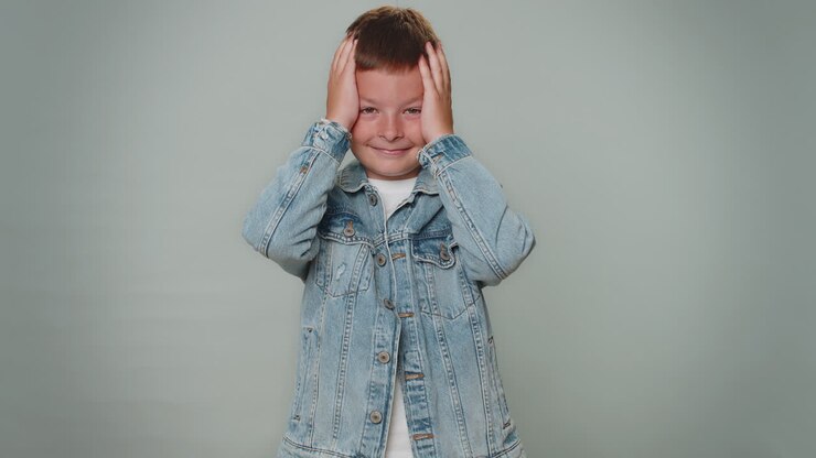 Young boy waiting for good luck, loses becoming surprised sudden lottery results, bad fortune loss
