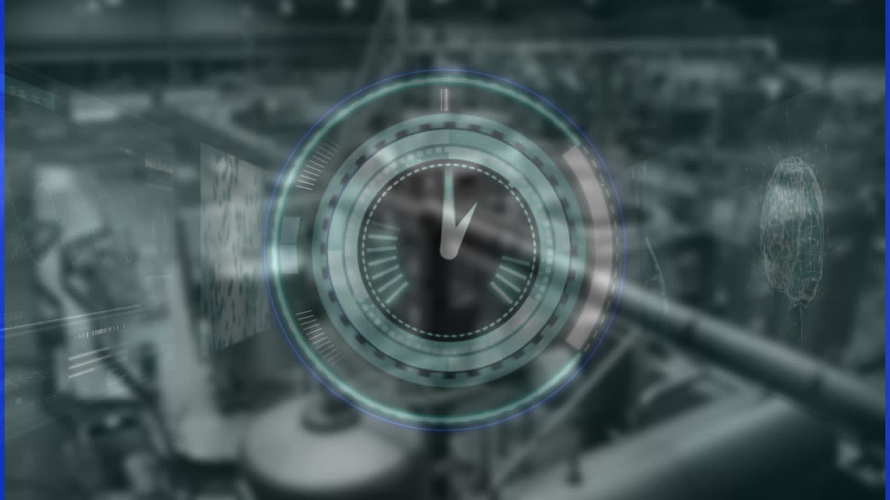 Animazione dell'elaborazione dati su un magazzino