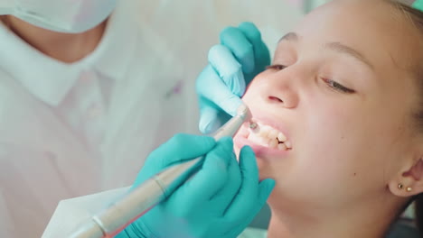 dental procedure on a teenager