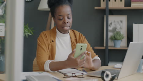 woman working in modern office