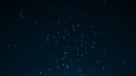 animación de puntos azules sobre un fondo negro