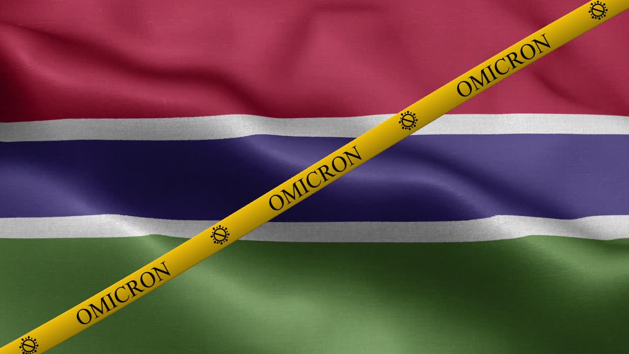 오미크론 변종과 감비아 발의 금지 줄무