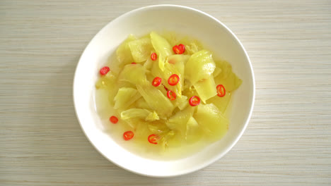 spicy salad pickle cabbage or celery with sesame oil - asian food style