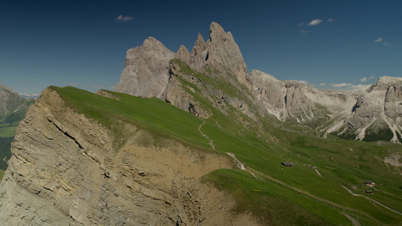 Professional 4K drone video from Mount Seceda, Italy