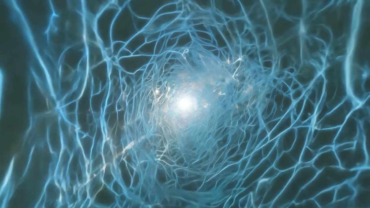 la luz que pasa a través de una superficie de agua en movimiento crea un impresionante efecto cáustico, mostrando patrones y texturas vibrantes