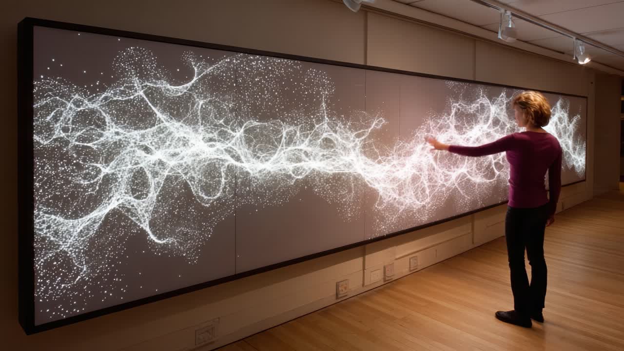 An Interactive Display of Fluid Dynamics: Engaging User Interactions with a Beautiful Visualization of Energy Patterns and Movement in a Modern Exhibit Space