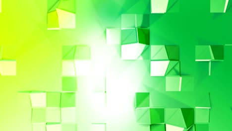 4k low poly background animation in loop. seamless 3d animation in modern geometric low poly style with gradient colors. creative simple background. v2 green plane with copy space