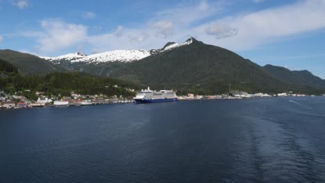 ketchikan, alaska seen from tongass narrows.