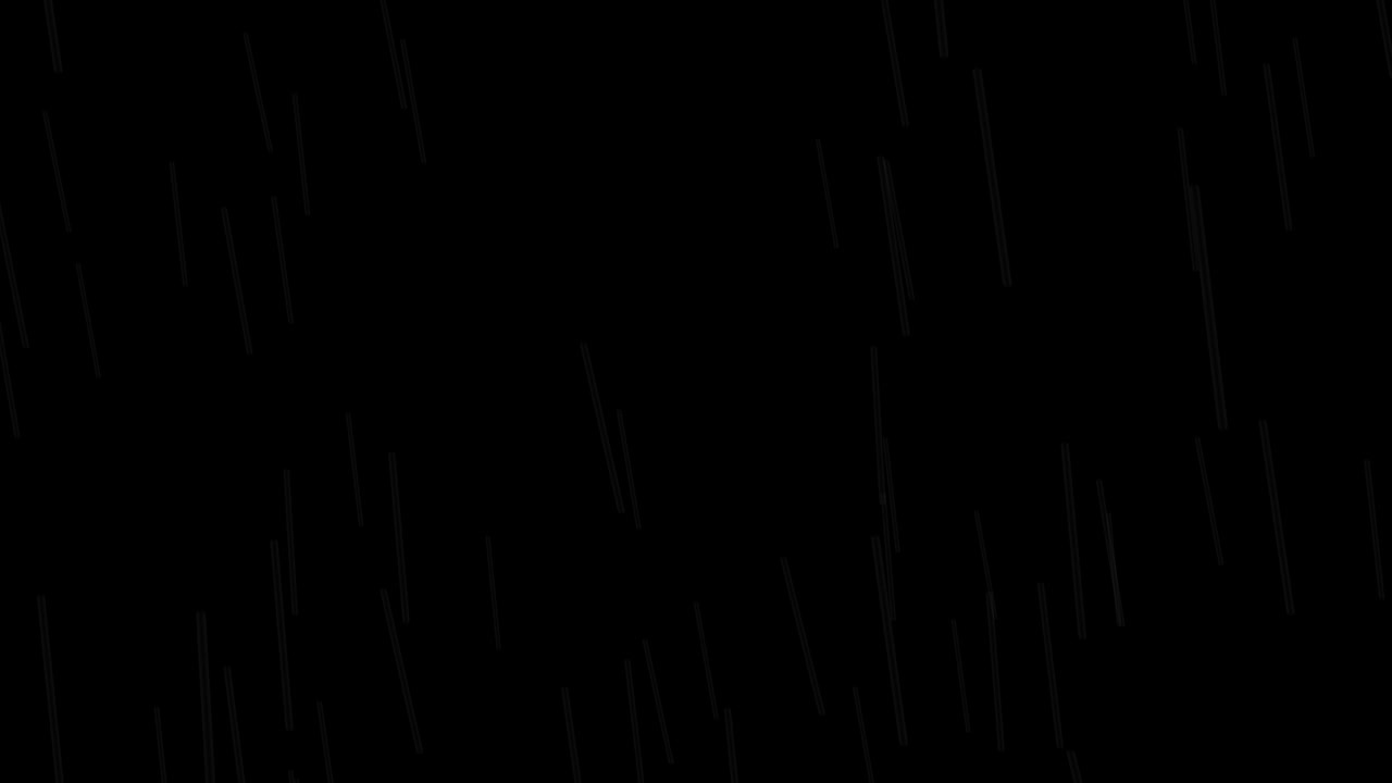 Realistic light rain or drizzle falling diagonally on black background ...