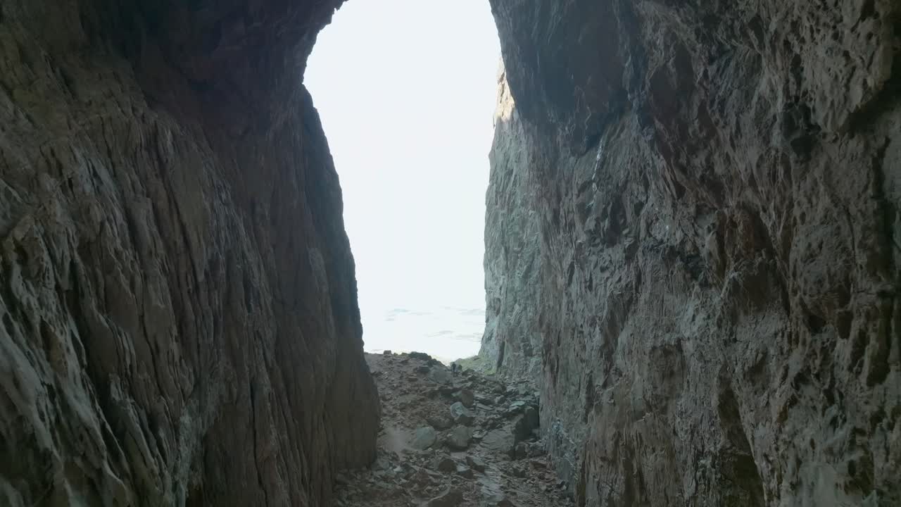 Torghatten in Norway flying through the hole