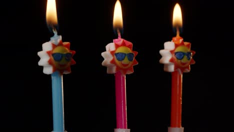 tres velas de cumpleaños