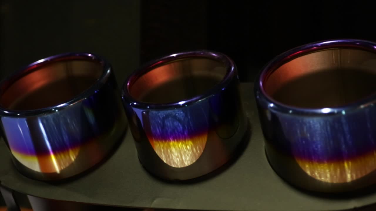 슈퍼카용 반짝이는 아노다이징 크롬 배기 팁