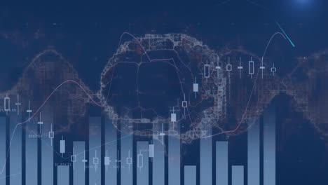 Animación-Del-Procesamiento-De-Datos-Financieros-Sobre-El-Cerebro-Digital.