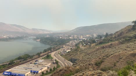 Smoke-Enveloped-City:-Kamloops-Amidst-the-Ross-Moore-Lake-Wildfire-Haze