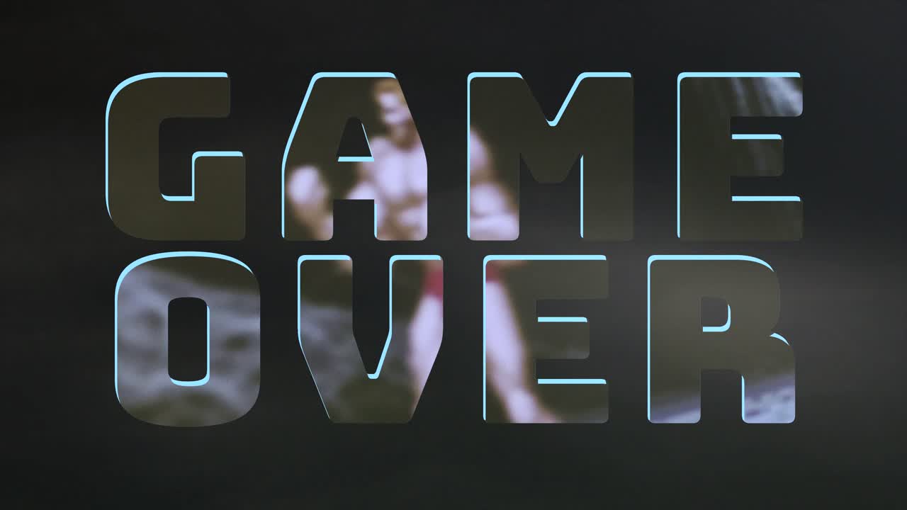 game over - videojuegos arcade - gráficos en movimiento