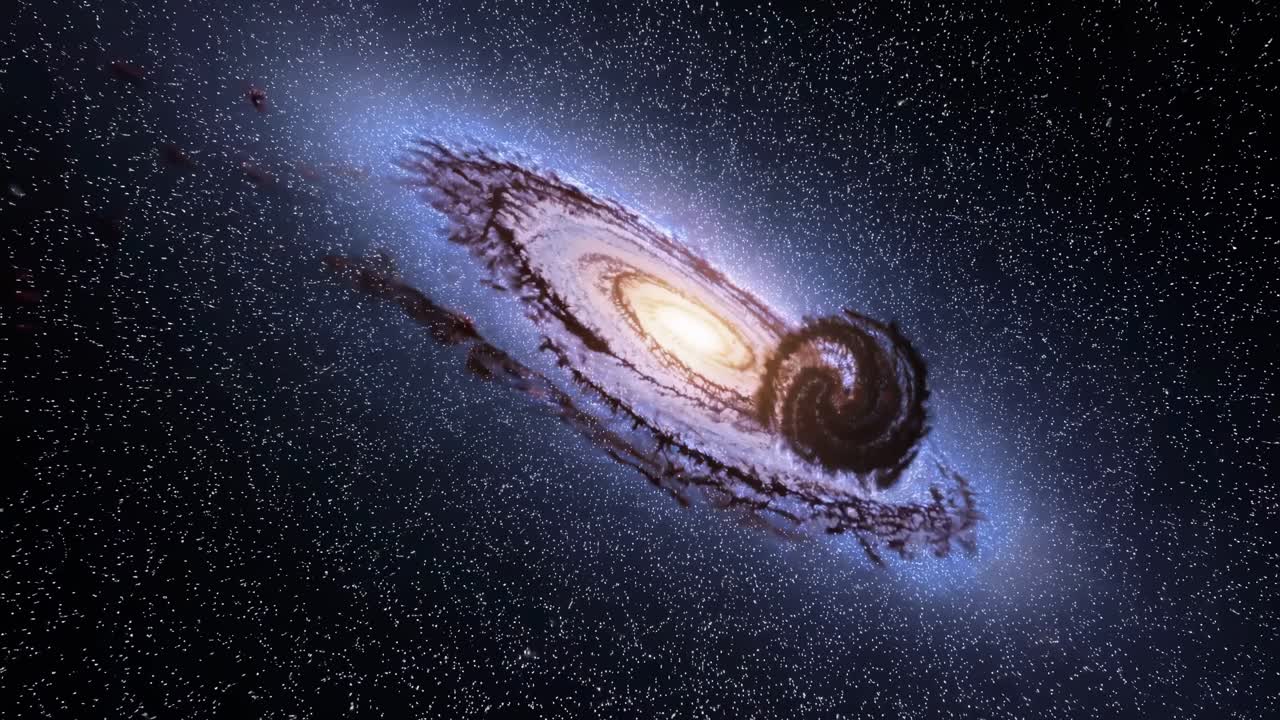 Spiral Galaxy with a possible collision