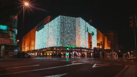 el corte ingles in murcia with christmas lights