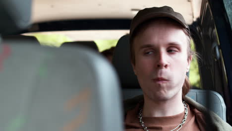 young guy eating snacks