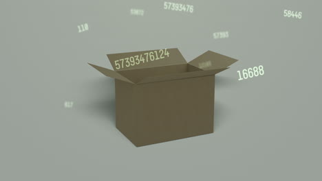 animación de números con apertura de cajas