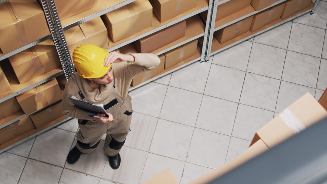 comprobación del inventario del almacén