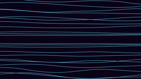 líneas onduladas en zigzag en azul sobre fondo negro