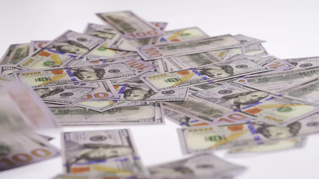 Uang tunai dolar. Konsep keuangan dan investasi.
