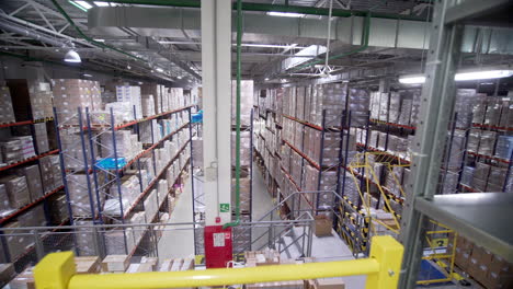 vista del interior del almacén