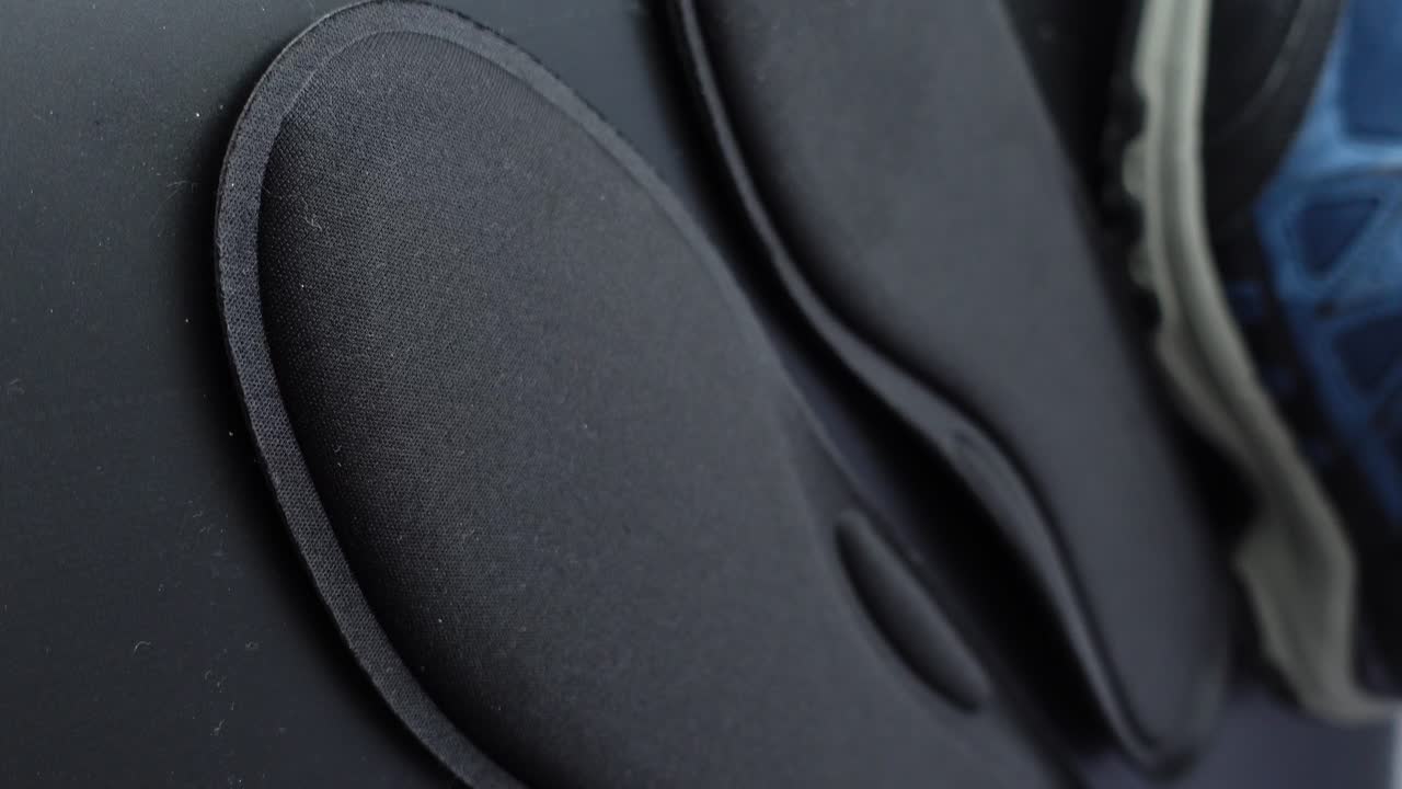 Close-up of Black Knee Pads