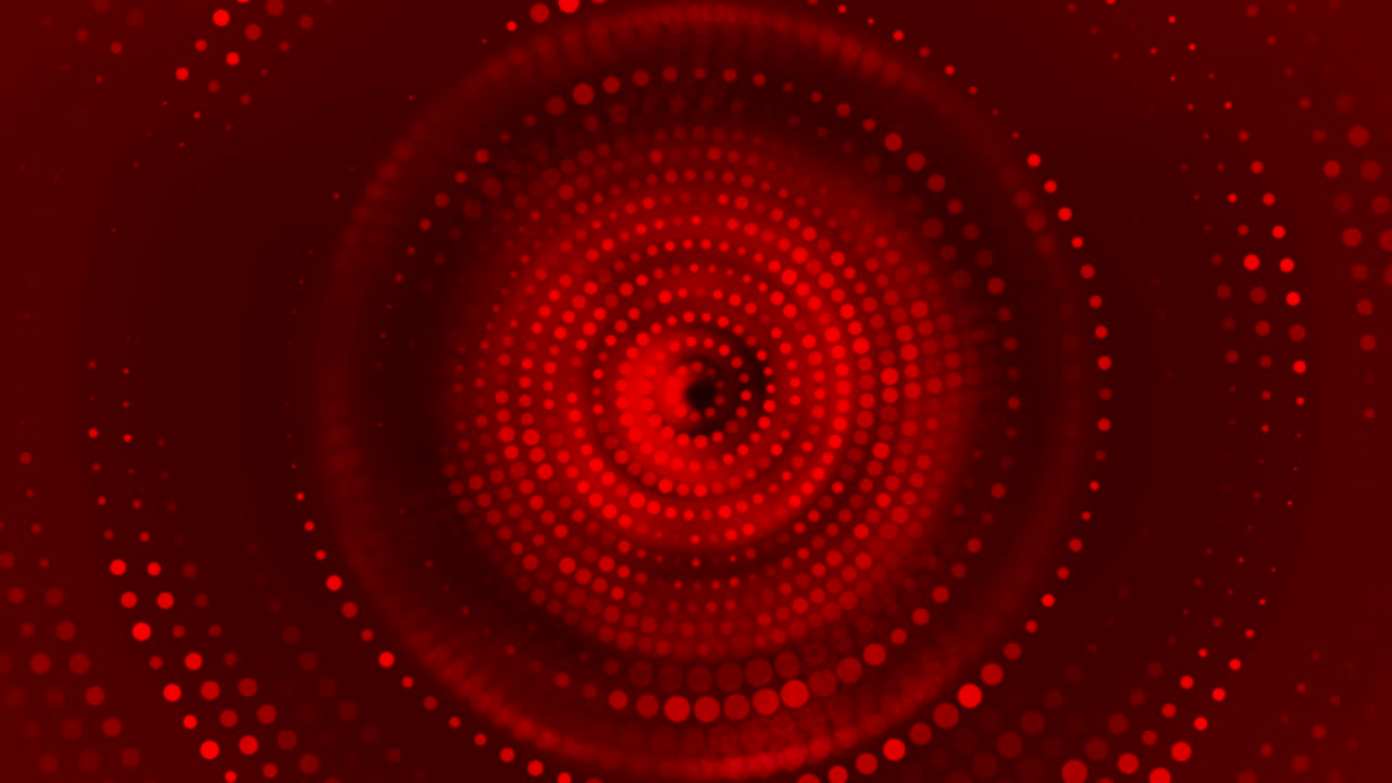 빨간색 led 시쿠라 입자 배경. 빛 터널 (무결한 루프) - 스 비디오