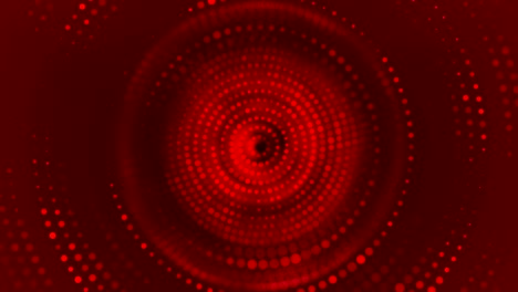 Red led cicural particle background. Light Tunnel (seamless loop) - Stok video
