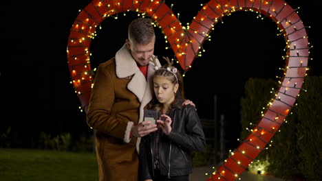 family celebrating christmas with love
