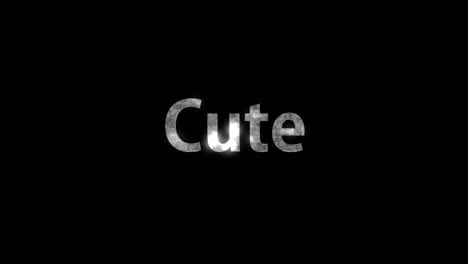 cute text animation message motion graphics