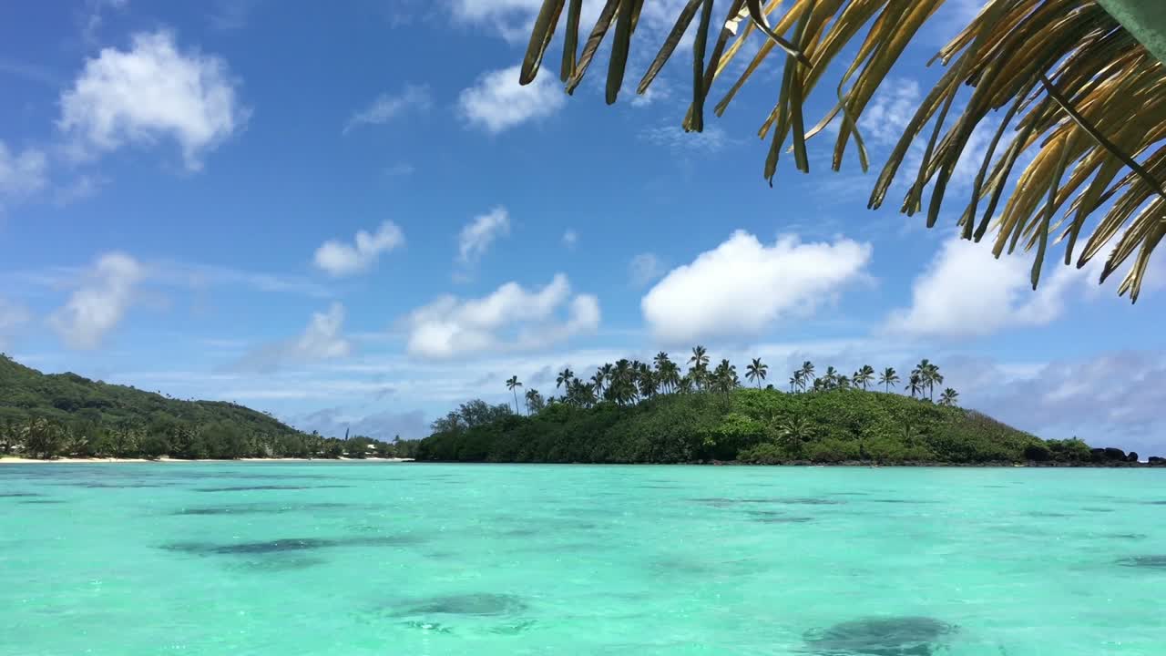 Landscape view of Muri Lagoon Rarotonga Cook Islands