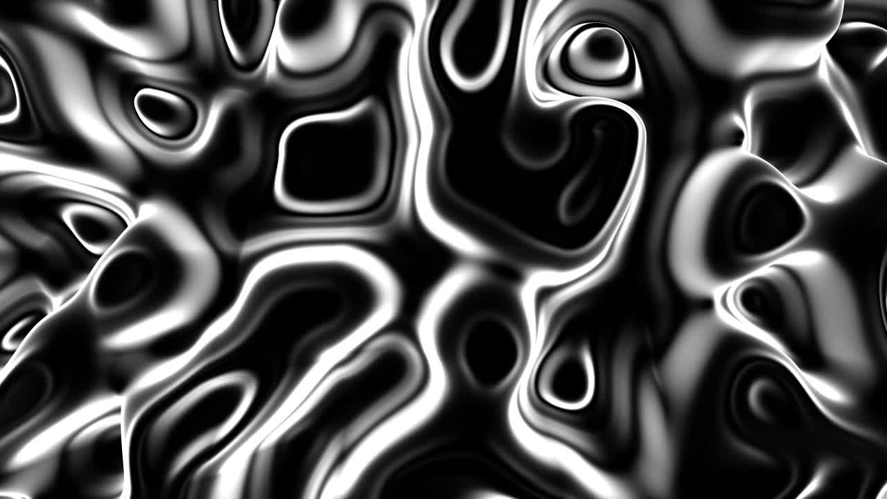 Dynamic monochrome abstract swirls and shapes evoking movement and chaos